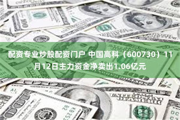 配资专业炒股配资门户 中国高科（600730）11月12日主力资金净卖出1.06亿元